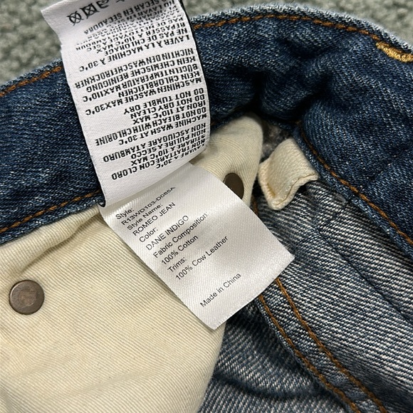 R13 Romeo Jeans in Dane Indigo Size 28 - Picture 6 of 9